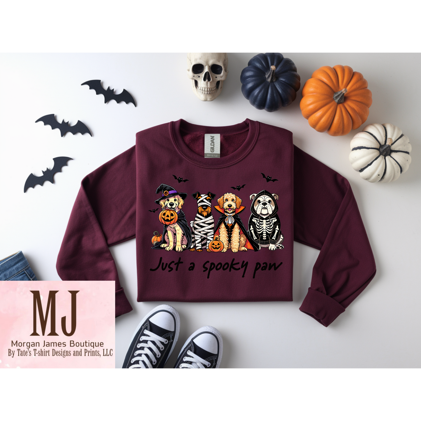 Just a Spooky Paw β Halloween Dog Sweatshirt
