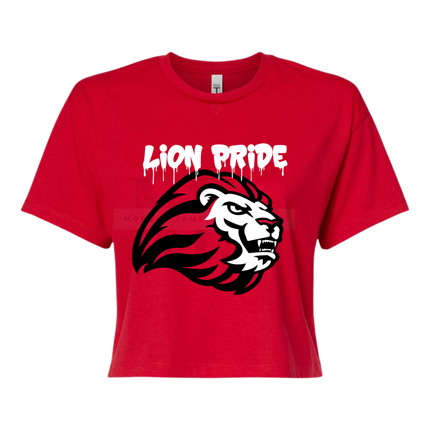 RED OUT TSHIRT-Crop Top Lion Fever or Lion Pride Drip
