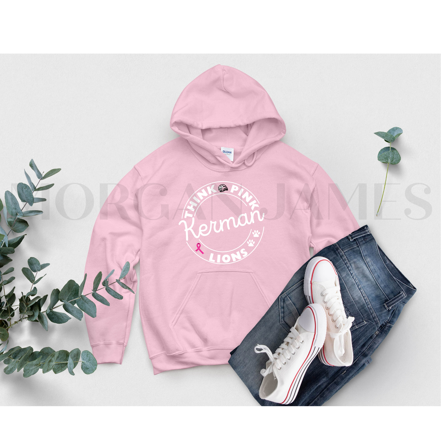 Think Pink Kerman Lions Hoodie