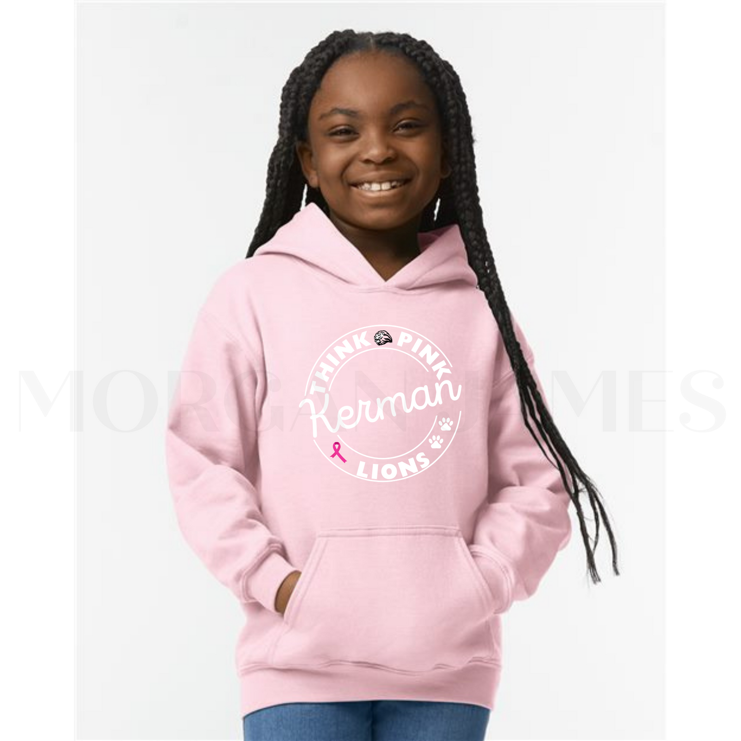 Think Pink Kerman Lions Hoodie