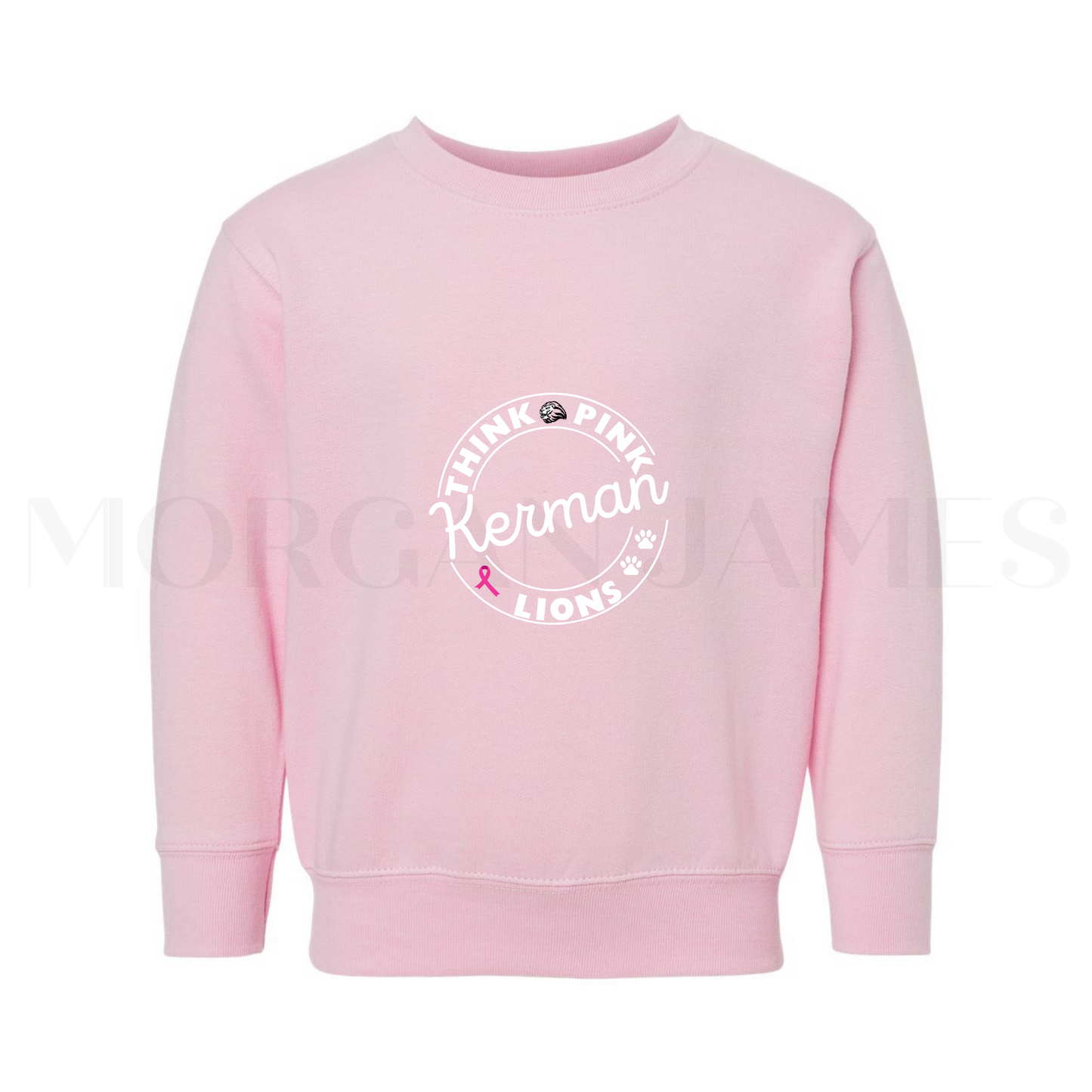Toddler Think Pink Kerman Lions Crewneck