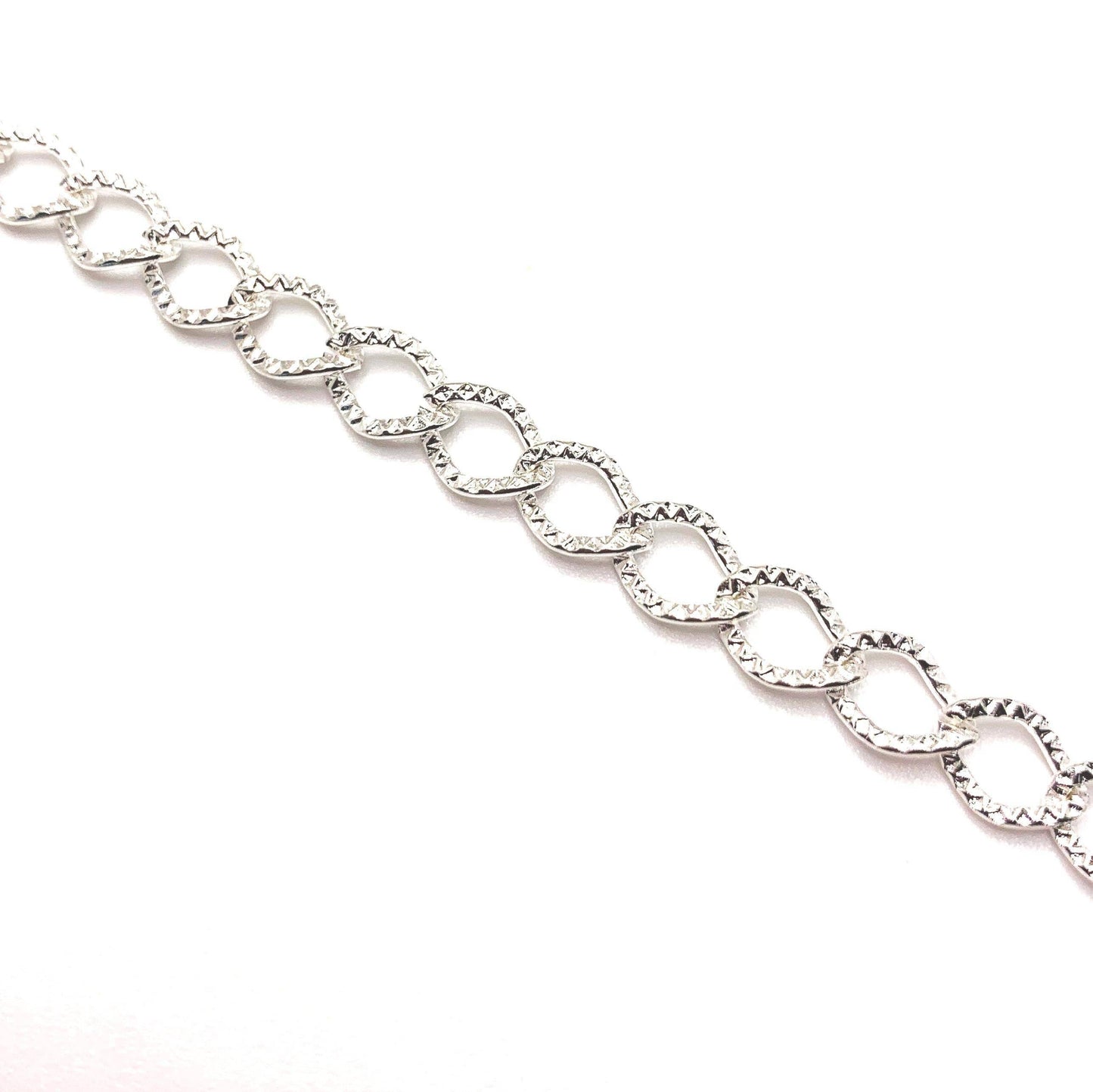 Silver plated bracelets with lobster clasps, 20cm