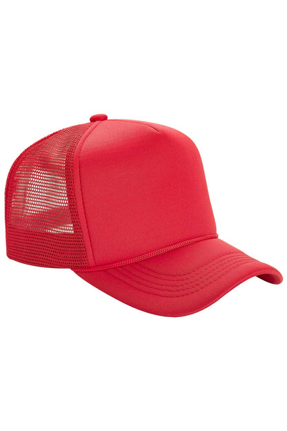 Solid Five Panel Foam Trucker Hat Blank