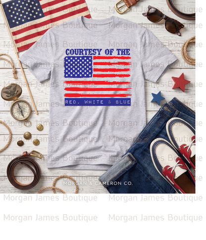 Patriotic Bows & Crosses Graphic Tee