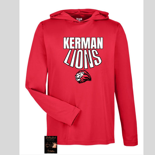 Kerman Lions Performance Long Sleeve Hoodie