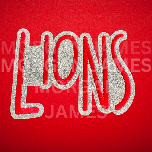 Lions Glitter Patch