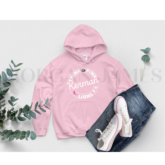 Think Pink Kerman Lions Hoodie
