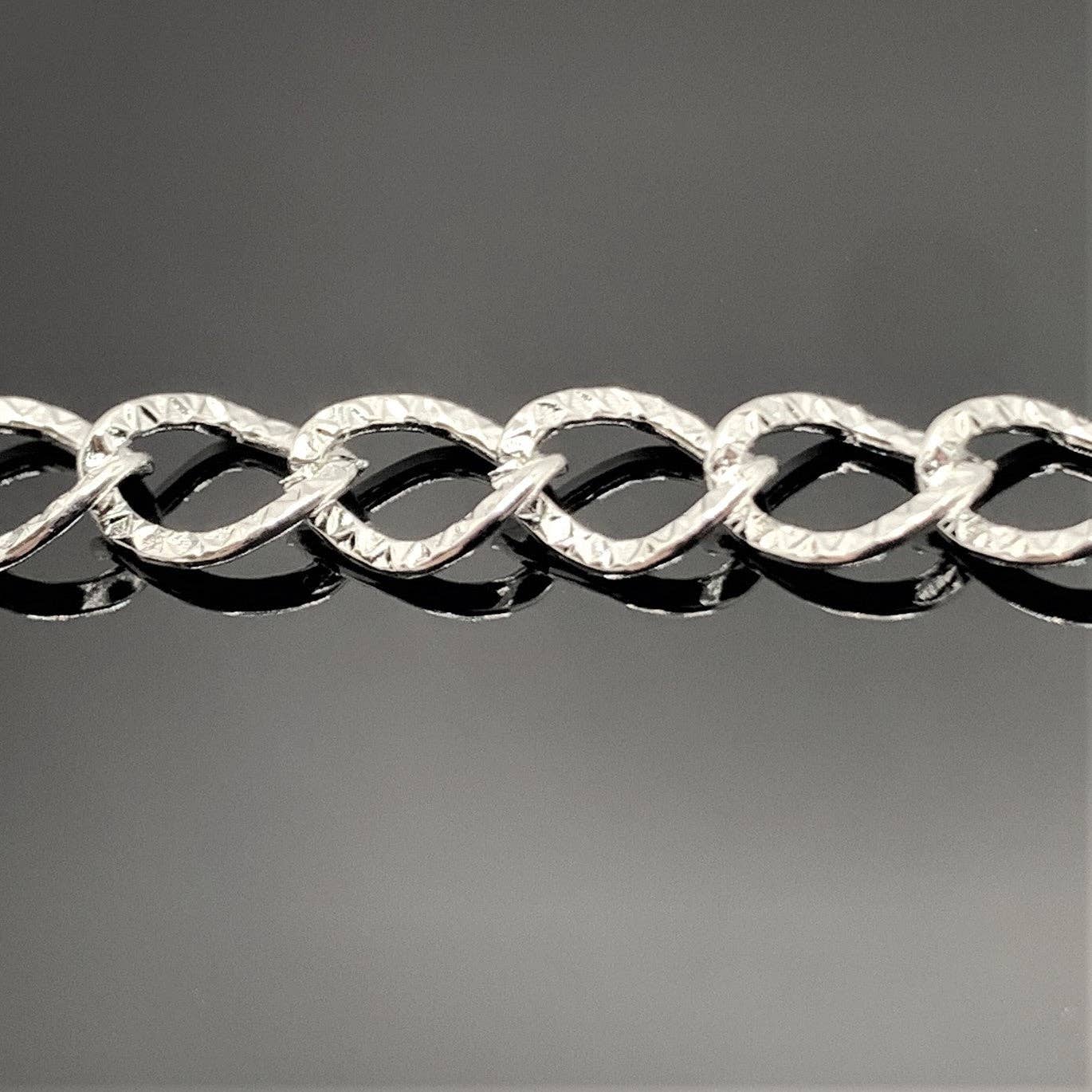 Silver plated bracelets with lobster clasps, 20cm