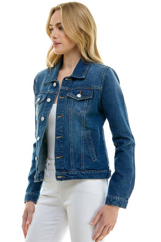LADY CASUAL COTTON DENIM JEAN JACKET (OPEN PACK)