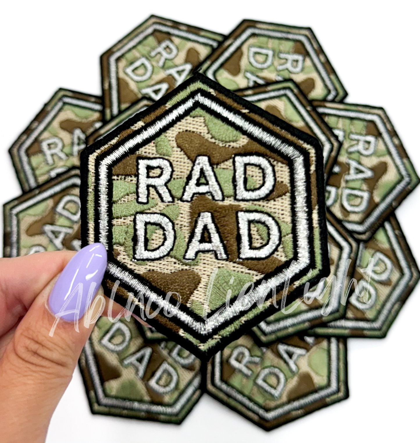 Rad dad embroidery trucker hat patch iron on